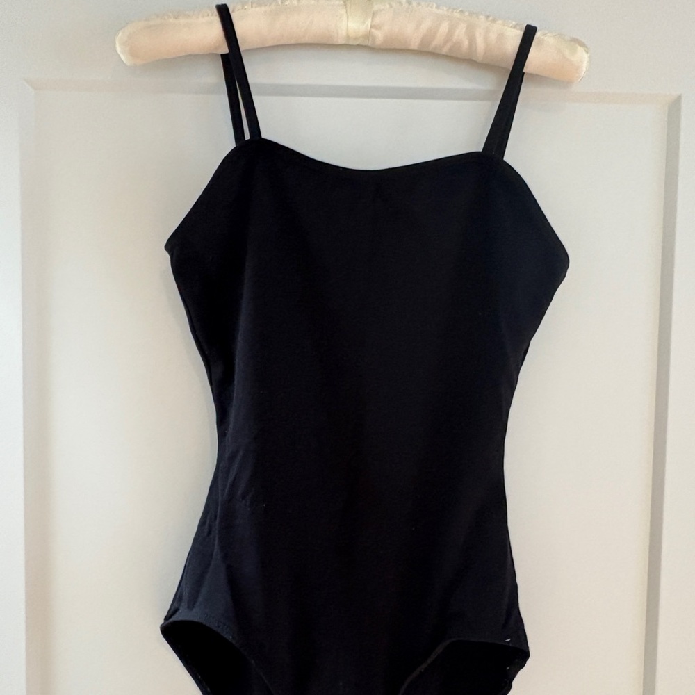 capezio black leotard